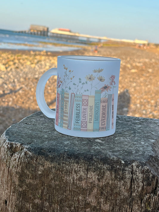 T.S Books Frosted Glass Mug