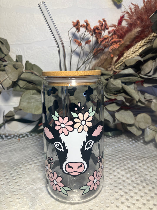 Cow 16oz Libbey Glass