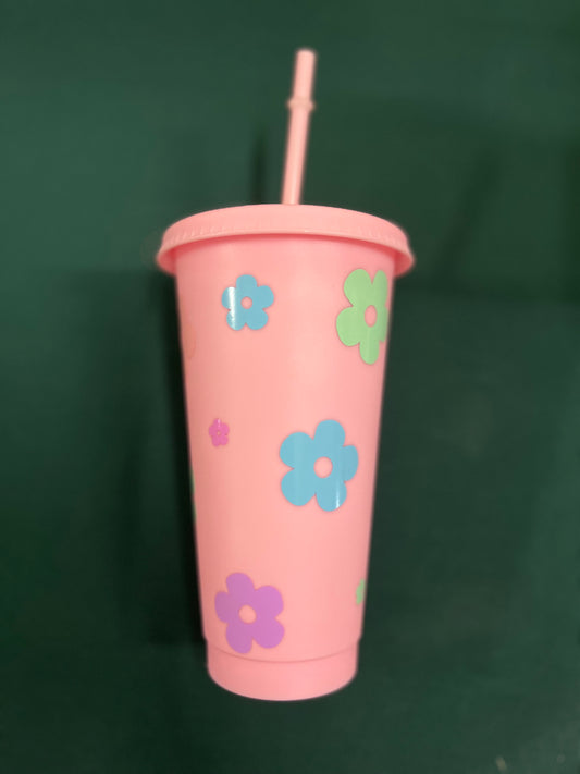 24oz Flower Cold Cup