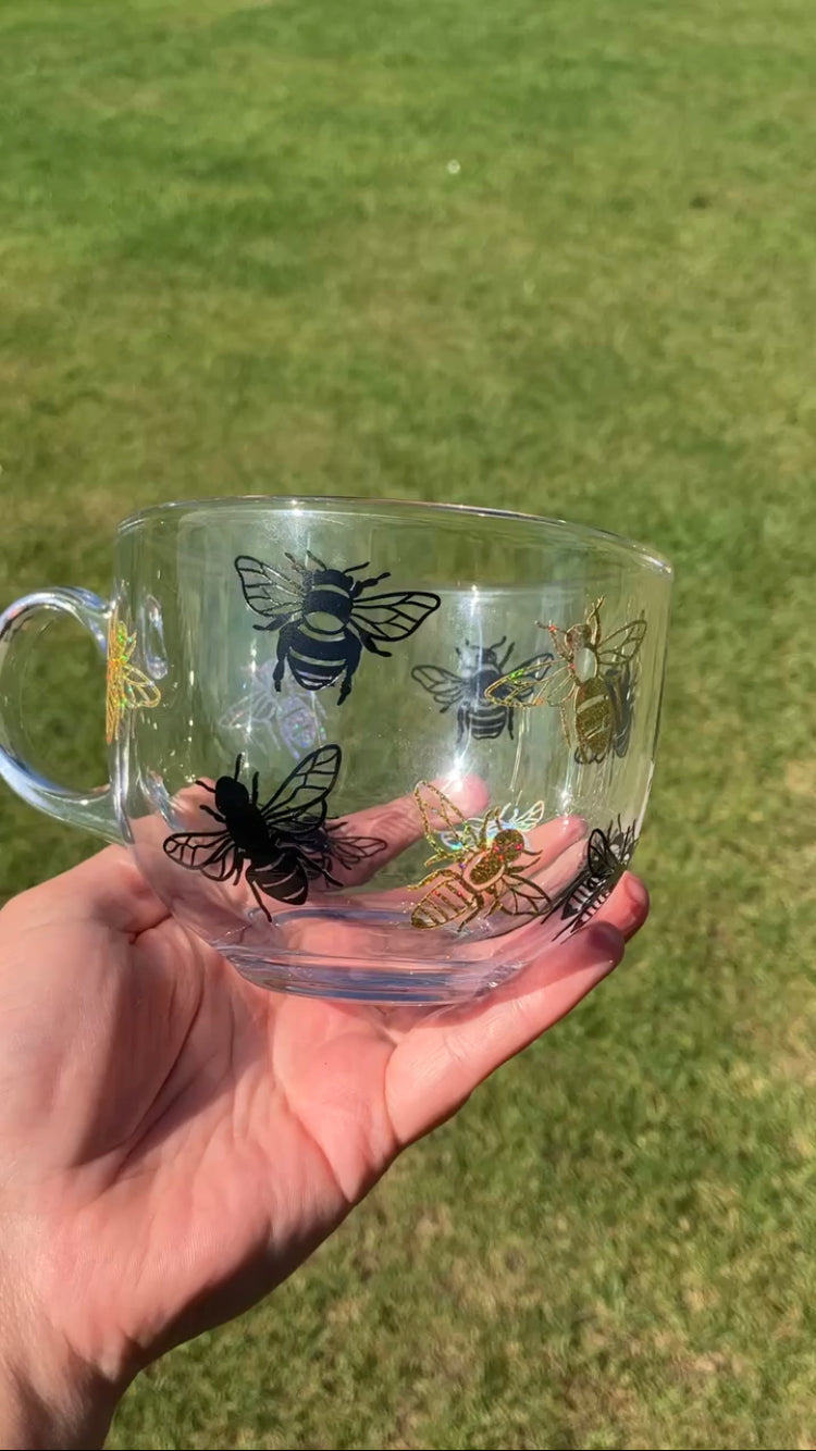 Bee Glass Mug