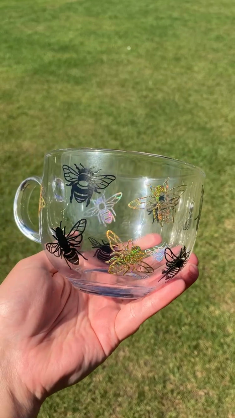 Bee Glass Mug