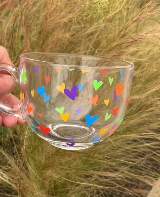 Heart Glass Mug