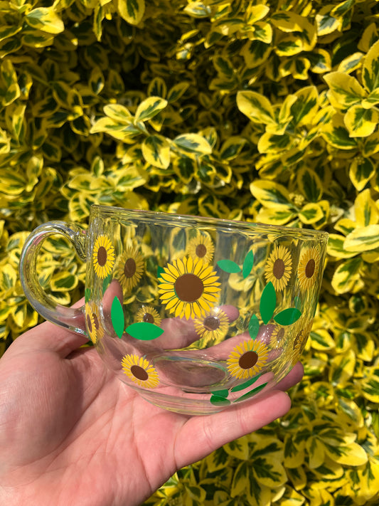 Sunflower Glass Mug