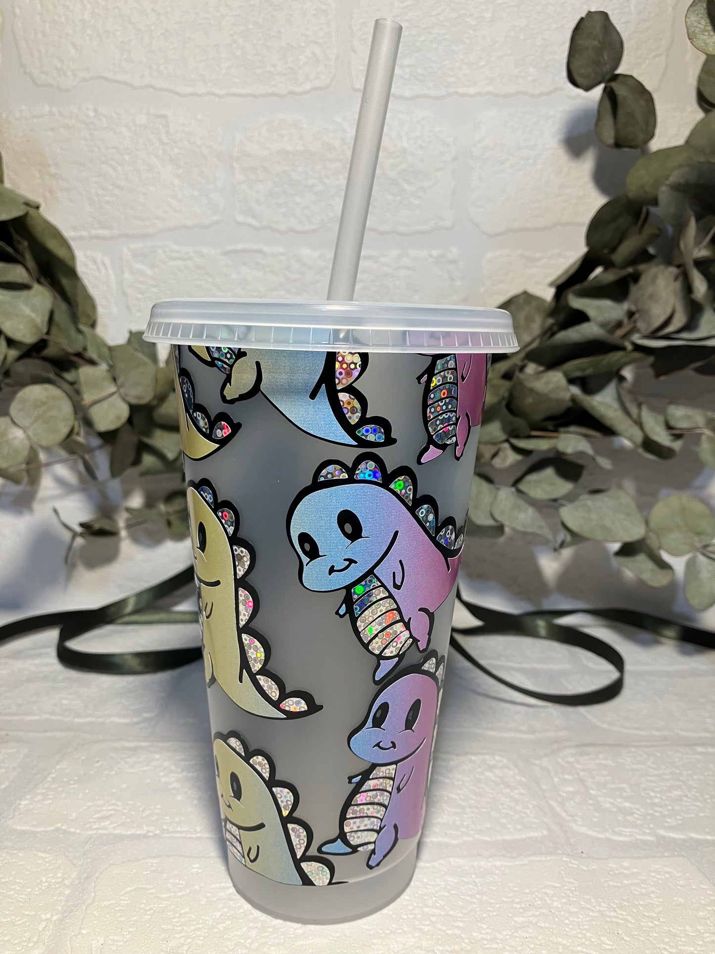 Rainbow Dino Cold Cup