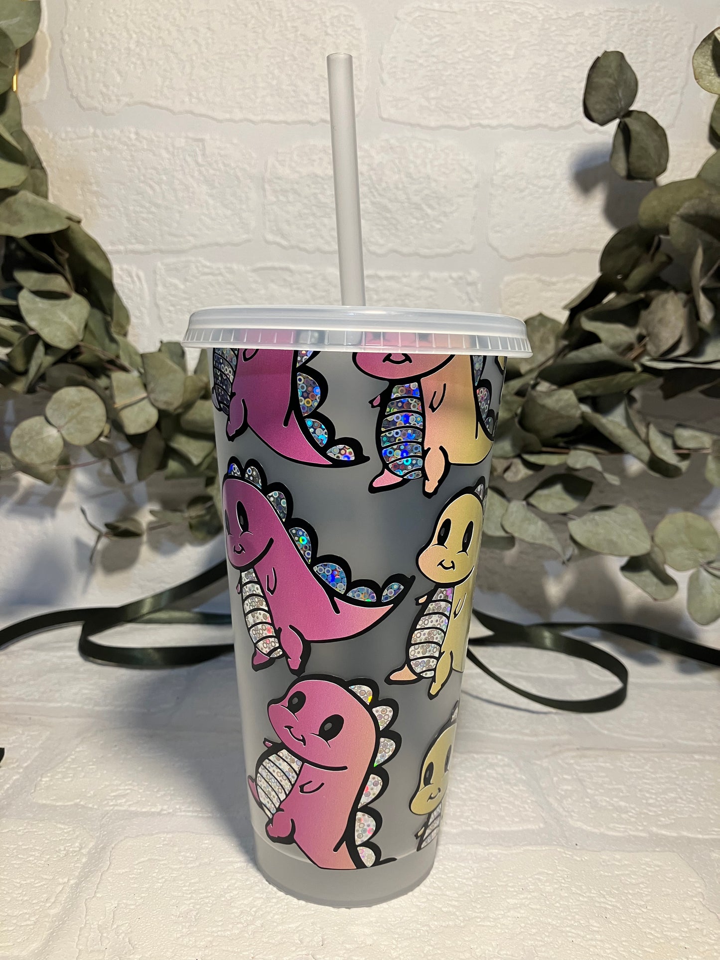 Rainbow Dino Cold Cup